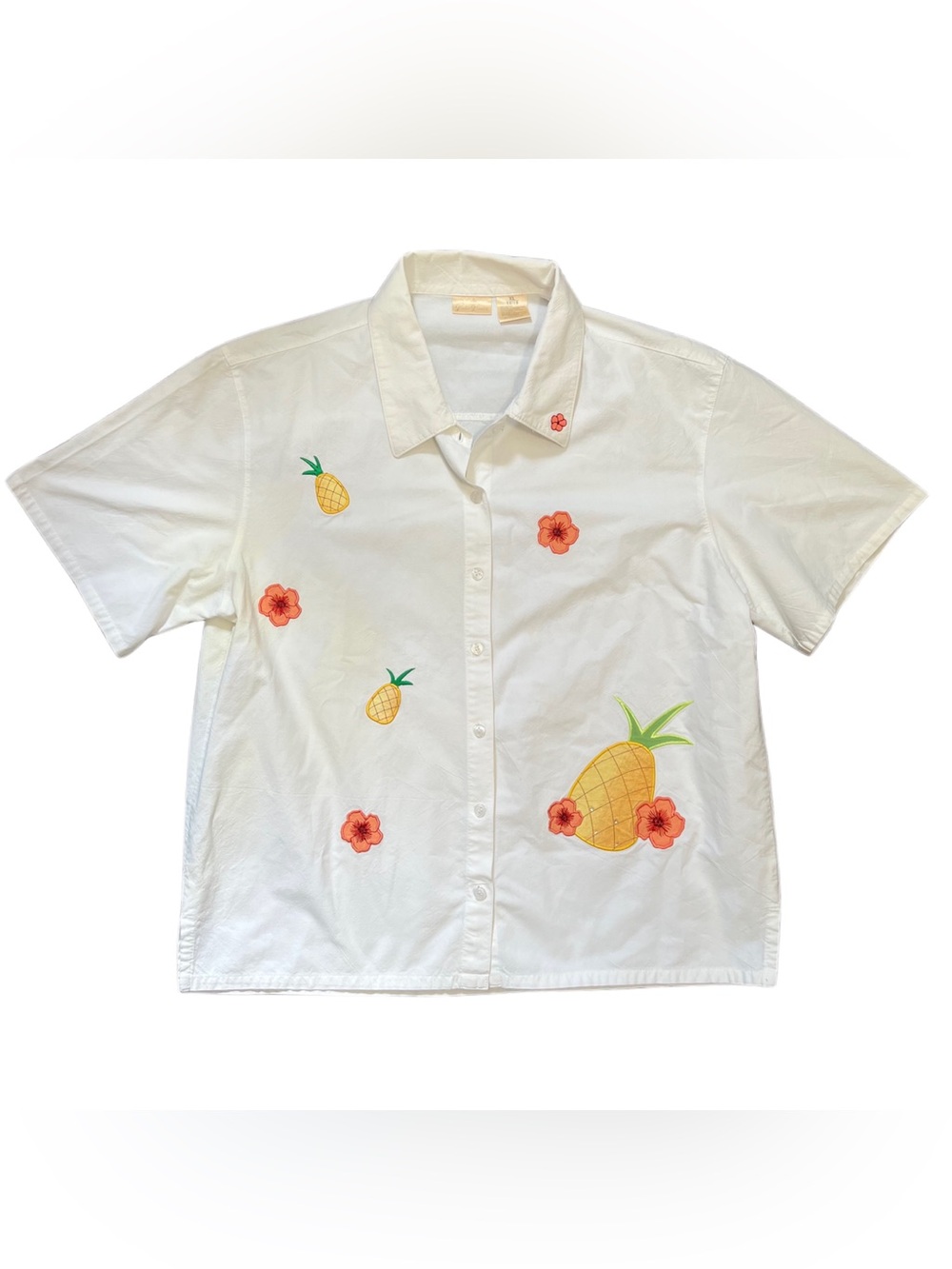 100% Cotton Bobbie Brooks Tropical Button-Up